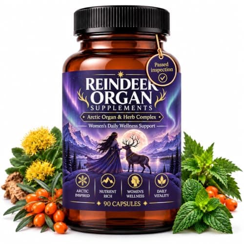 Arctic Goddess Reindeer Supplement, Organ Complex for Women, 90 Capsules | 337.50 mg Five-Organ Blend | Rhodiola + 3 Botanicals — Daily Vitality & Healthy Stress Response — image 1