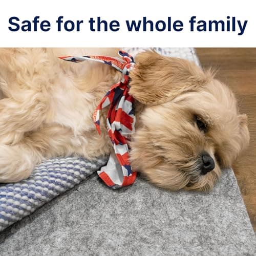 RUGPADUSA - Dual Surface - 9'x11' - 1/4" Thick - Felt + Rubber - Non-Slip Backing Rug Pad - Safe for All Floors view 3