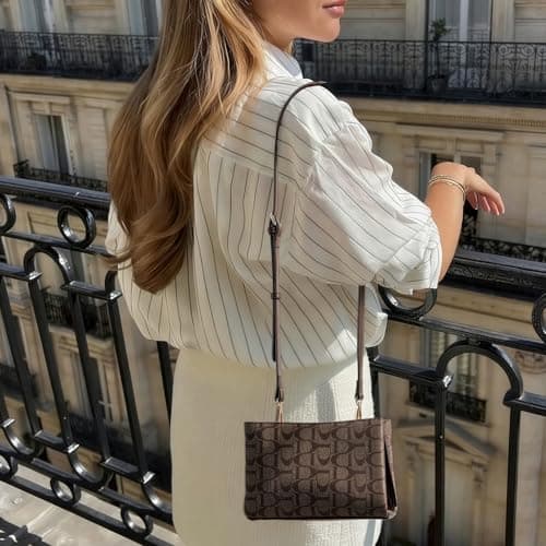 Goinsound Small Crossbody Bags for Women, Vegan Leather Crossover Purse Cell Phone Purses Rfid Shoulder Bag view 3