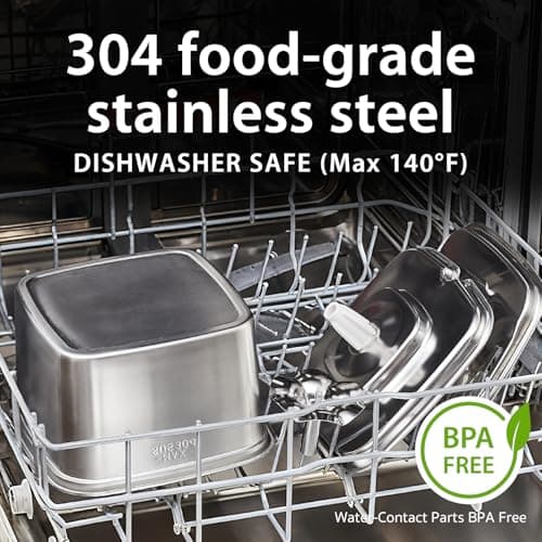 Veken Innovation Award Winner Stainless Steel Cat Water Fountain, 108oz/3.2L Automatic Pet Fountain Dog Water Dispenser with 3 Replacement Filters & Silicone Mat, Gifts for Cats, Dogs (Silver) view 2