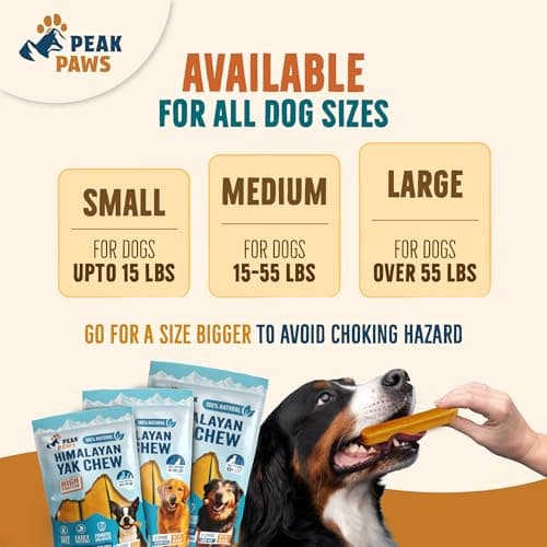 Peak Paws-Himalayan Yak Dog Chew-100% Natural Treat and Long Lasting, High Protein & Low Odor, Grain & Gluten Free, 3Stick, Includes *Free Smart QR Dog Tag (Medium) view 6