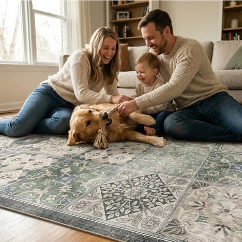 NoiFamo Machine Washable Entryway Small Area Rugs: Soft Non-Slip LowPile Door Mat Indoor Entrance 2x3 ThrowRug for High-Traffic Areas Kitchen, Hallway, Farmhouse Decor view 3