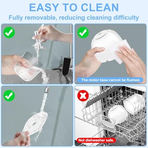 Electric Garlic Chopper, 1.4 Cup Mini Garlic Mincer Food Chopper Portable, Small Food Processor with USB Charging for Onion, Chili, Ginger, Veggie, Meat (350ML) view 7