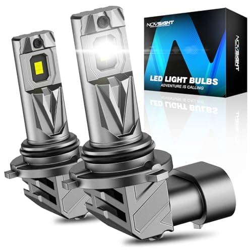 NOVSIGHT HB3/9005 Car Bulbs - 600% Brighter Performance 9005 Light Bulb, 1:1 Mini Size Design, 3-Min Install, Pack of 2 — image 1
