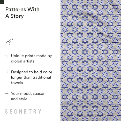 GEOMETRY Christmas Kitchen Towels - Quick Dry Microfiber Cloth Dish Towels for Kitchen Drying - Premium Quick Dry Towel (Davids Star, 1 Pack) view 6