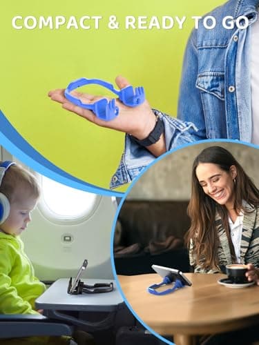 CALDEVER Gifts for Teens Boys Men Kids Cell Phone Stand: 2 Pack Teenage OK Sign Phone Holder for Desk Gift for Adults Dad Husband Son Guys Tween Stocking Stuffers Essentials Funny Cool Gadgets Stuff view 6