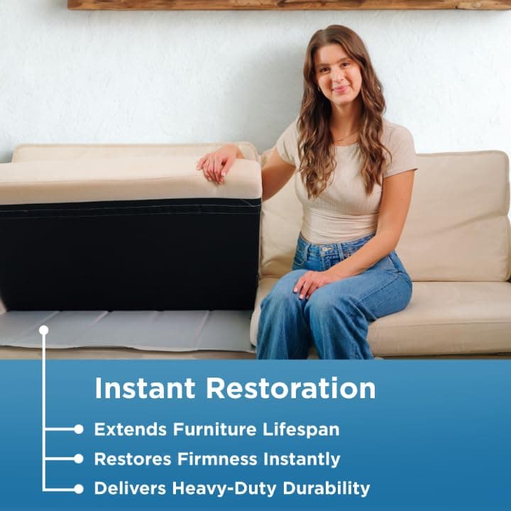 Meliusly Heavy Duty Couch Cushion Support for Sagging Cushions (24x72) Reinforced Plywood Sofa Cushion Support Board for Sagging Seat, Deep Couch Supporter for Under the Cushions, Loveseat Saver view 5