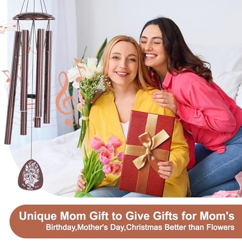 Birthday Gifts for Mom, 32" Moms Wind Chimes, Mother's Day Best Gift for Mom, Mother Birthday Gift from Daughter Son, Love Reminder Gifts for Thanksgiving Christmas view 3
