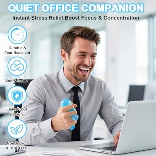 Cube Squishy Stress Relief Toys: Clear Sensory Fidget Toys for Anxiety & ADHD, Soft Slow Rising Squeeze Toys for Desk Office, Cool Gadgets for Men and Women Gifts for Father Monther Teens&Adults view 4