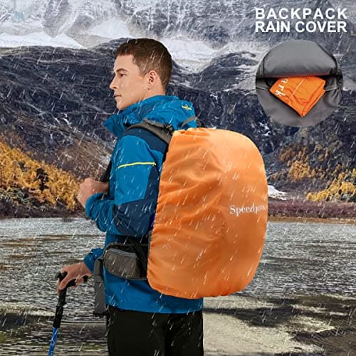 SPEEDPARK Hiking Backpack 40L Waterproof Hiking Daypack with Rain Cover, Outdoor Trekking Travel Backpacks for Men Women view 6