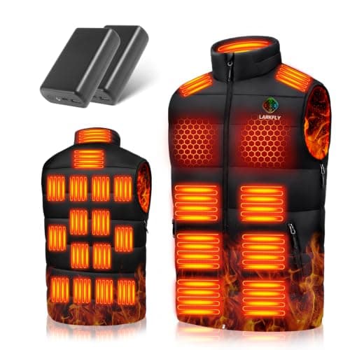 24 Zones Heated Vest for Men Women (with Battery)  5‑in‑1 Smart Ctrl | Heated Vest with 7.4V 40000mAh Batt Pack, Mens Heated Vest Lightweight Winter Warm Vest Commute & Daily Winter Wear — image 1