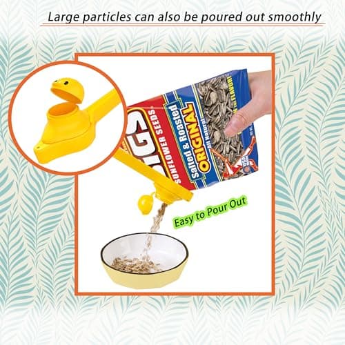 4 Pack Set Yellow Duck Shaped Chip Clips Food Bag Sealing Clips Keeping Food Fresh, Easy to Use and Store, Ideal for Various Seasoning And Food Bags Piping Bag Clips Bag Clips Bag Clips For Food view 4