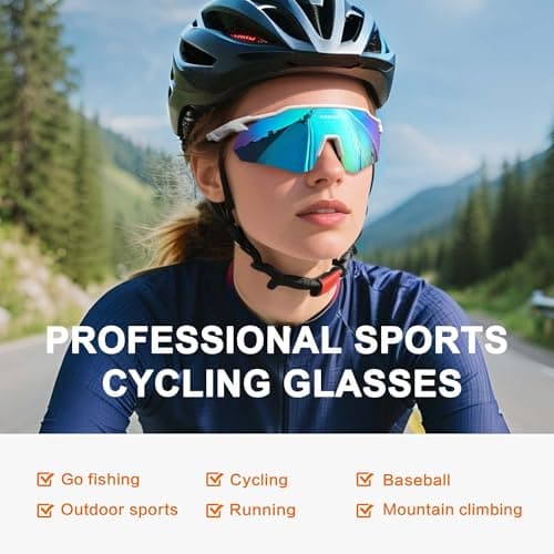 suoso Polarized Sports Sunglasses for Men: Women UV Protection youth Cycling Running Baseball Sun Glasses Softball Goggles view 6