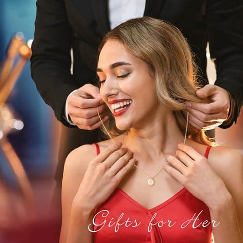 Disc Initial Necklaces for Girls Jewelry - Birthday Gifts for Girls view 4