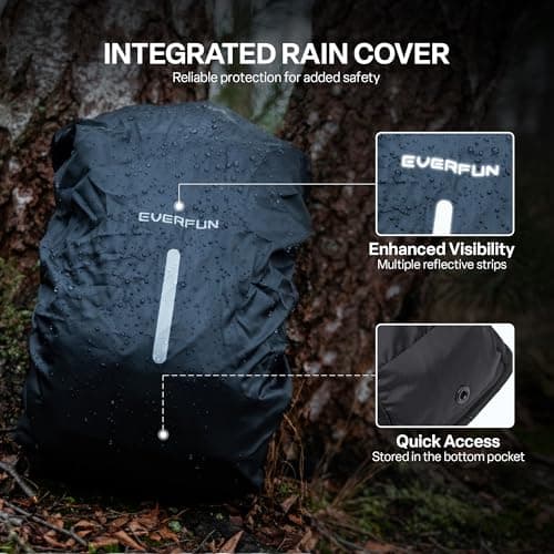 Everfun Hydration Backpack 18L with Water Bladder 2L/3L Hiking Water Backpack Women Men Hydration Pack Insulated Lightweight Day Hydropack with Storage for Hiking, Biking, Running, Festival view 5