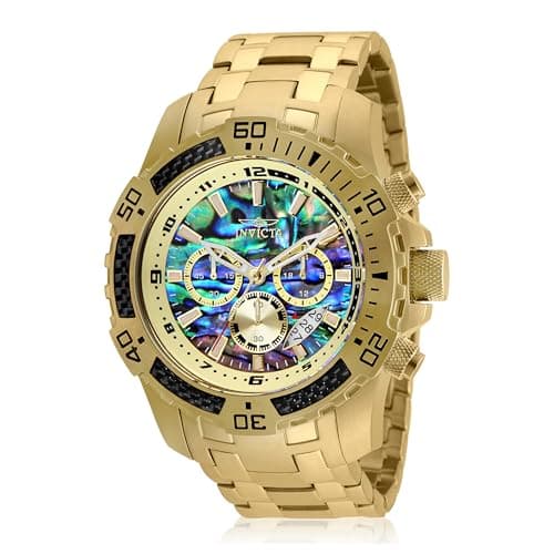 Invicta Men's Pro Diver Scuba Quartz Watch, Gold, 25094