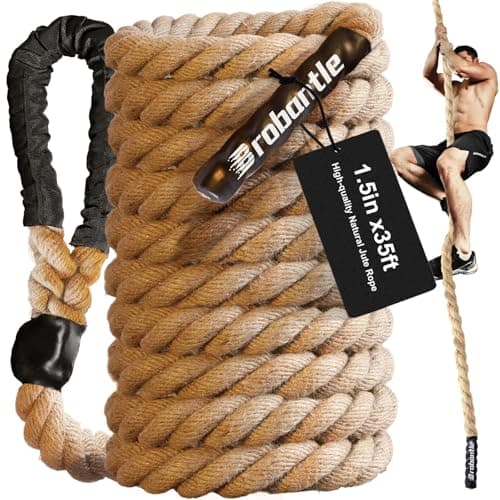 Brobantle Workout Fitness Climbing Rope 10FT 15FT 20FT 25FT 30FT, 1.5" Diameter Gym Climbing Rope for Strength Training,Exercise Climbing Rope for Adults Outdoor Indoor — image 1