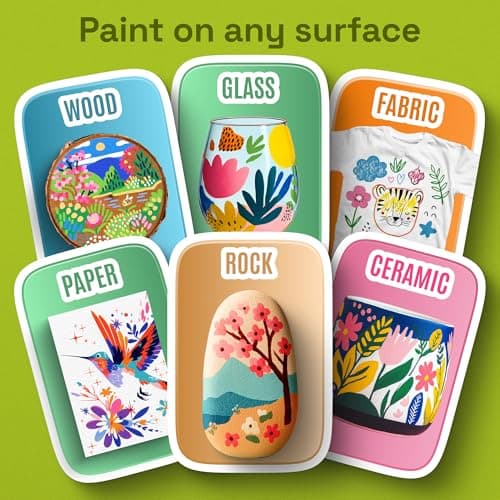 ARTISTRO 36 Precision Dual-Tip Acrylic Paint Markers – Paint Pens Set with Dot & Fine Tips for Fabric, Rock, Glass, Wood, Coloring Books – Classroom & Art Supplies Gift – Teacher Appreciation Gift view 4