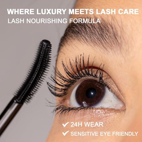 MYSTER ROSEY Mascara for Older Women, Tubing Mascara Black - Lengthening, Volumizing & Curling, Smudge-Proof, Washable, Add Jojoba Oil and Castor Oil, Vegan & Cruelty-Free - 0.4 Fl Oz (Pack of 1) view 5