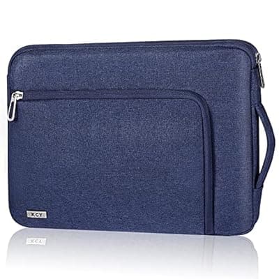 KCY Laptop Sleeve Case 13 14 Inch Compatible with MacBook Air 13, MacBook Pro 13/14, IPad Pro 13, Waterproof Slim Computer Cover Bag with handle, Blue