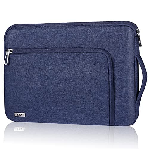 KCY Laptop Sleeve Case 13 14 Inch Compatible with MacBook Air 13, MacBook Pro 13/14, IPad Pro 13, Waterproof Slim Computer Cover Bag with handle, Blue — image 1