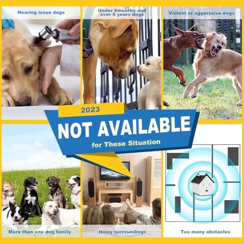 Xteamo Effective Anti Barking Deterrent - 3 Adjustable Levels Bark Control Device, 50FT Waterproof Outdoor Tool for Small/Medium/Large Dogs view 3