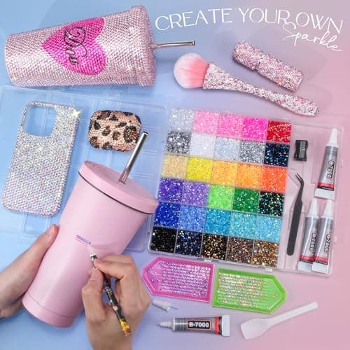 45000 Pcs Resin Jelly Rhinestones for Bedazzling,  All-in-One Kit view 4