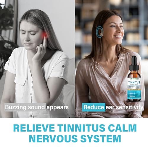 Tinnitus Relief for Ringing Ears, Natural Tinnitus Support Drops, Effective Support for Men & Women view 5