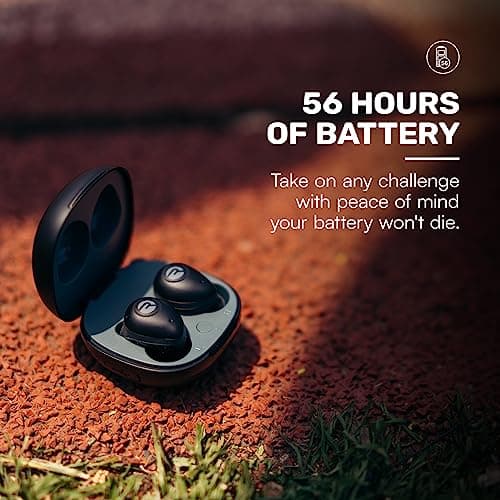 Raycon Fitness Bluetooth Wireless Earbuds + Microphone with Active Noise Canceling, Sweat & Water-Resistant Earphones, Running Headphones, Ear Buds Wireless Bluetooth 56 Hours Playtime (Blue) view 3