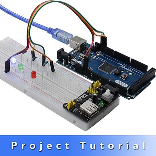 Complete Ultimate STEM Electronic Projects Starter Kit for Arduino with Mega2560, LCD1602, Servo, Stepper Motor, Sensors, Breadboard, Jumper Wire, Resistor, Capacitor, Transistor and Tutorial view 4