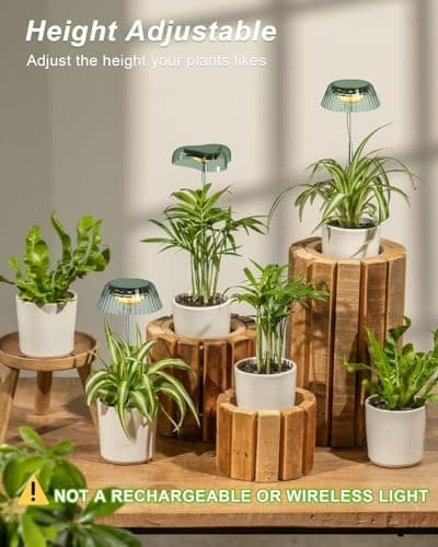 yadoker Small Table Plant Grow Light, LED Growing Touch Lamp with Full Spectrum for Indoor Plants, Height Adjustable, Automatic Timer, 5V Low Safe Voltage, Ideal for Compact Spaces（2 Pack） view 5