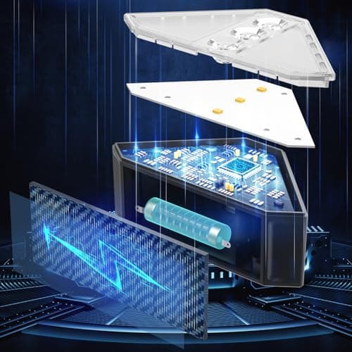 ROSHWEY Solar Step Lights for Outside Waterproof, 8 Pack Outdoor Deck Steps Lights, Triangle Solar Stair Light for Outside, Front Porch, Dock, Backyard, Path, Walkway, Patio Decor, Cool White view 3