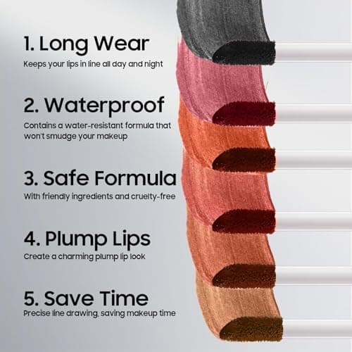 Anguishil Peel Off Lip Stain Natural Lip Color - Waterproof Lip Liner Stain for Women All Skin Types, Lip Liner Long Lasting Transfer Proof & Smudge-Proof Moisturizing Easy to Use (Cocoa) view 4