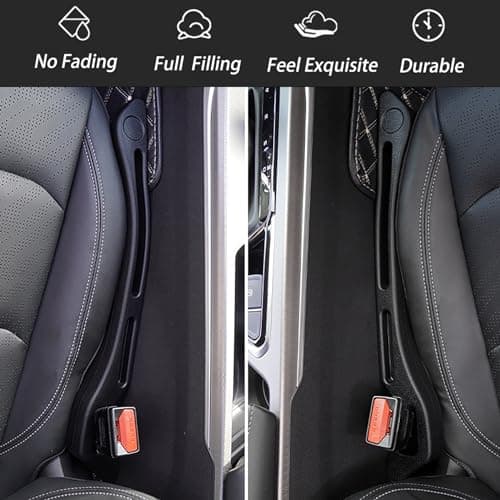 JCL Car Seat Gap Filler 2 Pack, Soft Multifunctional Gap Filler for Car Seat Gap Filler Organizer, Universal Car Gap Seat Filler Fits Car Truck SUV to Fill The Gap Between Seat and Console view 2