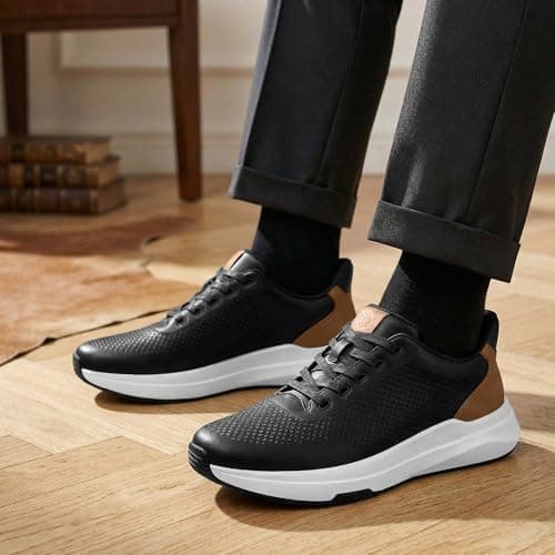 Coostar Mens Dress Sneakers Business Casual Shoes with Arch Support Orthopedic Oxfords Shoe Zapatos Casuales para Hombre view 3