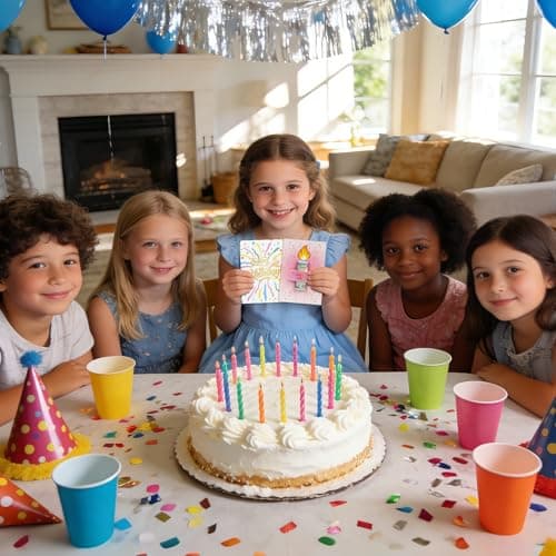 Unique Gold Foil Birthday Cards with Envelopes - Birthday Candle Creative Designs Design, Fun Playful Money Holder Cards, Exquisite Women's Birthday Cards for Family, Kids & Friends(Pink-1) view 7