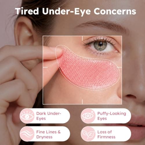 Retinol Caffeine Eye Patches, with Hydrolyzed Collagen, Peptides, 60 Pcs view 6