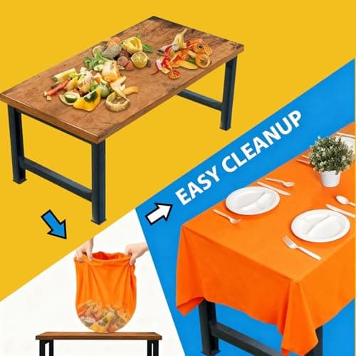 balinging 12 Pack Assorted Vibrant Color Plastic Tablecloth Disposable Rectangle Tropical Colored Table Cover for Party Supplies Birthday Wedding Picnic Home Decoration(54 x 72 Inch,Multi Color) view 3