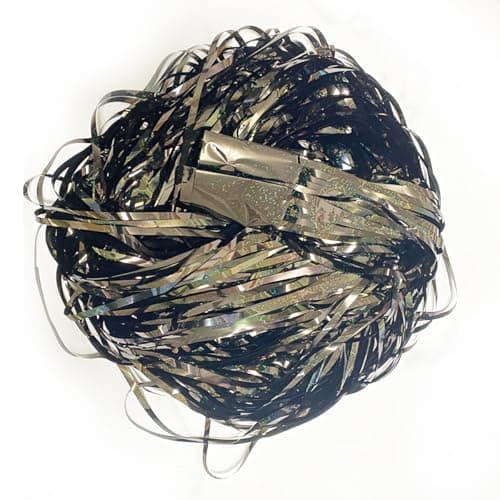 2 Pack 3.2ft x 8.2ft Black Metallic Tinsel Foil Fringe Curtains Door Streamer Photo Booth Backdrop for Birthday Wedding Engagement Baby Shower Bachelorette Christmas Party Supplies Decorations (Black) view 4