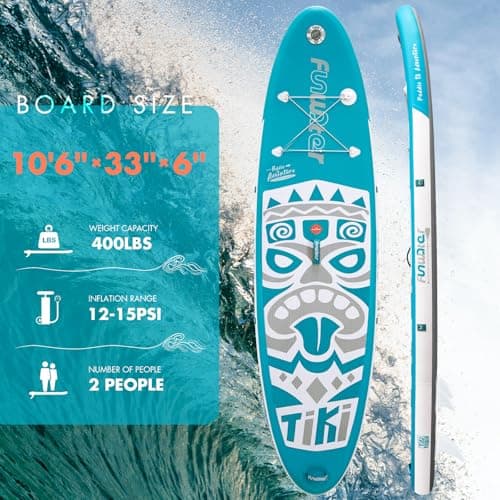 FunWater Inflatable Stand Up Paddle Board with Beginners SUP Accessories view 2
