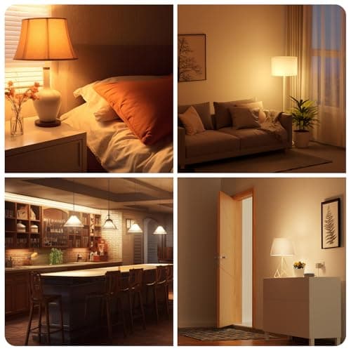 DAYBETTER 20 Pack A19 LED Light Bulbs, 60 Watt Equivalent LED Bulbs, Long Lifespan High Brightness 800LM Warm White 2700K, E26 Standard Base Light Bulbs for Home Bedroom Office, Non-Dimmable view 7