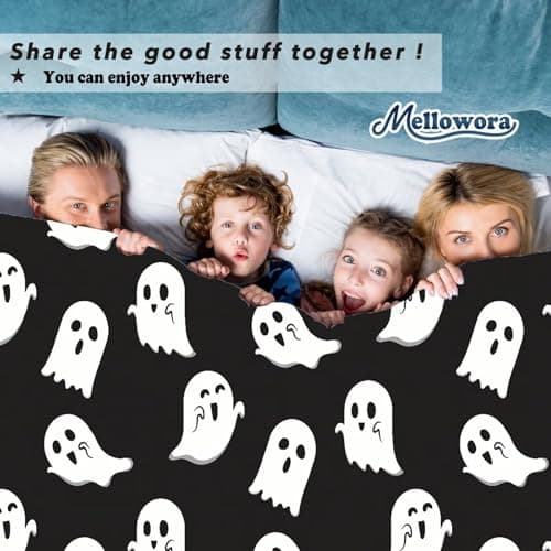 ONLY 9.99 !!! 50%OFF - Halloween Cute Ghosts Blanket - All Size Funny Black Cats Halloween Gifts for Girls Boys !!!! Gnome Spooky Super Novetly Poster Home Decor Tapestry Gifts !!!!!!!!!!! view 6