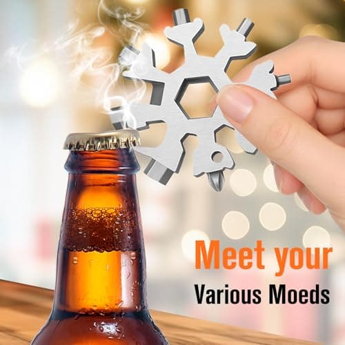 Stocking Stuffers Gifts for Men,18 in 1 Snowflake Multitool, 2 Pack view 6