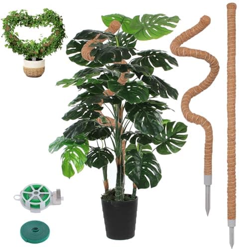 LifeNest 2 Pack Moss Pole, 28 Inch Monstera Plant Support, Moss Poles for Climbing Plants Indoor DIY, Coco Coir Plant Pole Moss Plant Stick Support Stake Kit for Potted Plants, Pothos, Philodendron