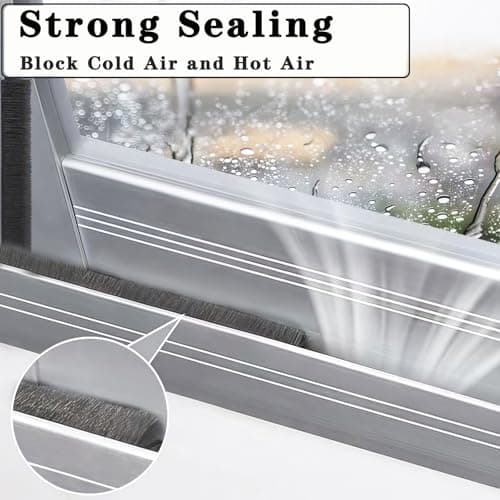 WEZKYLCG 40FT Weather Stripping Door Seal, Self-Adhesive Window Insulation for Winter, Door Frame Gap Filler Sealing Strip, Soundproofing, Dustproof (Gray, 0.35'' Wide X 0.35'' Thick) view 3