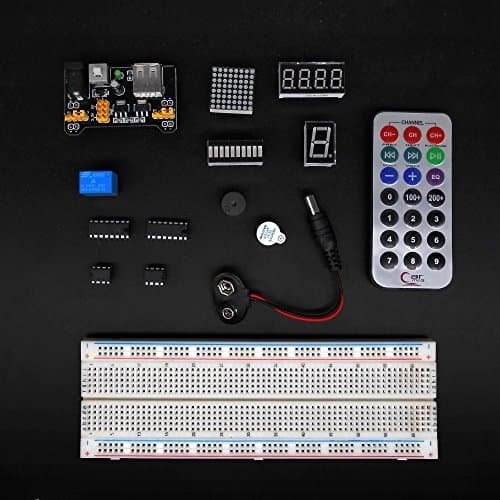 Complete Ultimate STEM Electronic Projects Starter Kit for Arduino with Mega2560, LCD1602, Servo, Stepper Motor, Sensors, Breadboard, Jumper Wire, Resistor, Capacitor, Transistor and Tutorial view 6