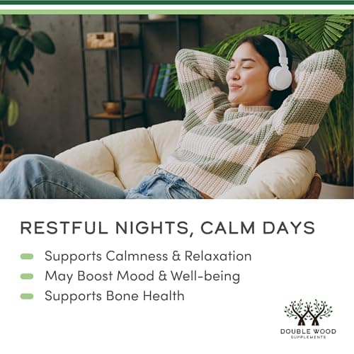 Magnesium Glycinate 400mg | 180 Capsules | Sleep, Muscle, & Heart Support | Vegan, Third Party Tested, Gluten Free, Non-GMO, by Double Wood Supplements view 4