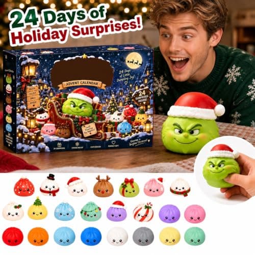 Christmas Squishies Advent Calendar 2026 24 Day Xmas Countdown Calendar view 5
