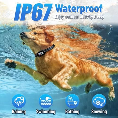 Smart Dog Bark Collar for Small Medium Large Dogs, Rechargeable Ultra-Light Anti Barking Collar with 5 Adjustable Sensitivity,Bark Stop Device,Beep Vibration Modes,IP67 Waterproof view 6
