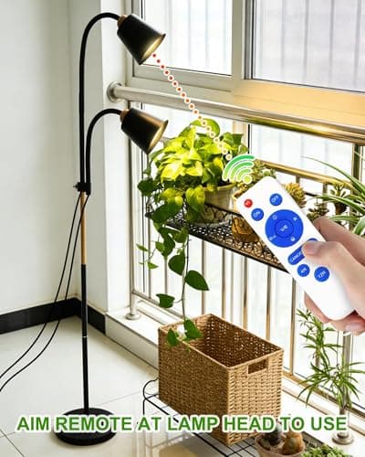 Arikashin Standing Plant Grow Light, LED Growing Light Full Spectrum for Indoor Plants，4/8/12H Timer, 10-Level Brightness,Flow Grow Light for Tall Large Indoor Plants view 6